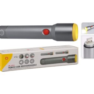 Shell Zaklamp Oplaadbaar LED - 270 Lumen - USB - IP55 - 3 Standen