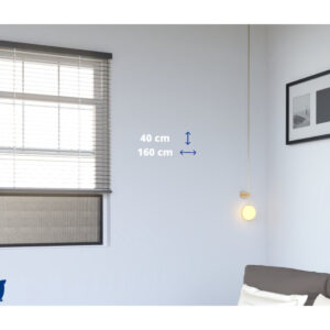 Insectenhor schuifraam - 40x160 cm - insect screen - vliegenhor