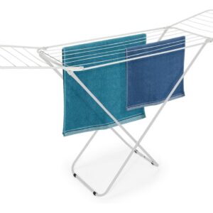 Aqua Laser droogrek - 20 meter drooglengte - opvouwbaar wasrek - wit