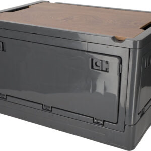 Norlander Krat met Houten Deksel - 43,7 x 30,7 x 25 cm - Antraciet