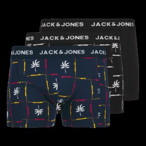 Jack & Jones Boxershorts JACPALM Trunks 3-pack Black / Navy Blazer-XL