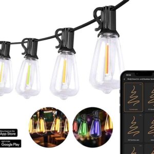 FlinQ Smart Lichtsnoer - LED Lichtslinger voor Buiten - 15 meter