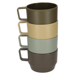 4 Nörlander Outdoor Bekers - Camping servies - Multikleur