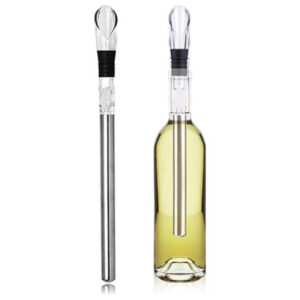 XEMM Koelstick met Schenker - Wijnkoeler - RVS - Set van 2