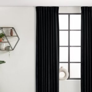 Lifa Living Fluwelen Gordijn - Zwart - Verduisterend - 150 x 250 cm