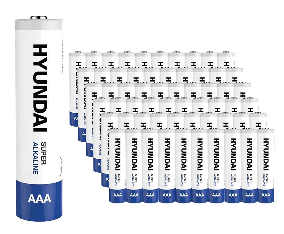 60-PACK Hyundai Super Alkaline Batterijen 60x AAA