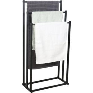 Niceey Handdoekenrek - Zwart - 3 Armen