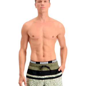Puma Zwembroek Heritage Stripe Mid Moss Green Combo-S