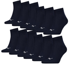 Puma Quarter Sokken Plain 12-pack Navy-35/38
