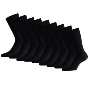 Apollo Sokken Basic Bamboo Zwart 9-pack-35/38