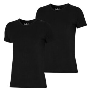 Apollo T-shirt Heren Bamboo Basic V-neck Zwart 2-pack-S