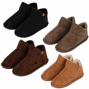 Apollo Pantoffels Heren Boots Suede Cognac-45/46