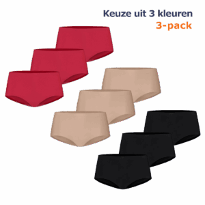Ten Cate Secrets Midi Slip 3-pack Zwart-M
