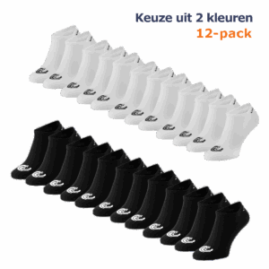 Vinnie-G Sneakersokken 12-pack Wit-39/42