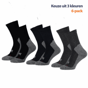 Xtreme Hiking Sokken 6-pack Multi Antraciet-39/42