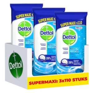 3 x 110 Dettol Reinigingsdoekjes Power En Fresh Ocean