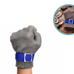 Oesterhandschoen One Size - Blauw / Wit