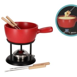 JENS Living Fondue Set - Large - 22 x 16 x 20 cm - Rood