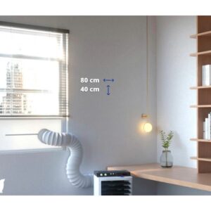 FDBW - Airco raamafdichtingskit - 80 x 40 cm - Geschikt voor Schuifraam