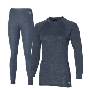 Heatkeeper Thermoset Dames Comfort - Thermoshirt + Thermo Legging - Antraciet Melange-M