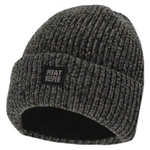 Heatkeeper Dames Thermo Muts Chenille Dark Grey