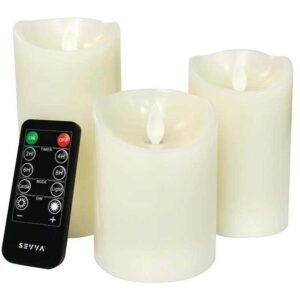 3-PACK Oplaadbare LED Kaarsen