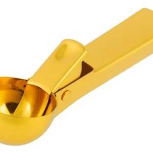 IJsschep IJsbollepel of oliebol beslaglepel - Goud - ø4,5 cm