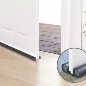 Dubbele tochtstoppers - 10 stuks - 95 cm - Grijs