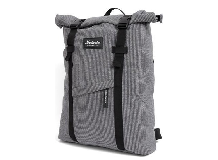 Norländer Rugzak Vintage Ribbel backpack 28L - Grijs - Corduroy
