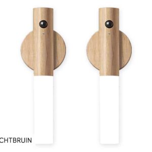 1+1 GRATIS | Oplaadbare Motion Sensor LED Lamp Lichtbruin