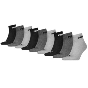 Puma Quartersokken Cushioned New Generation 9-pack Grey Melange-35/38