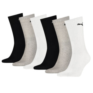 Puma Sportsokken Zwart Grijs Wit 6-pack-35/38
