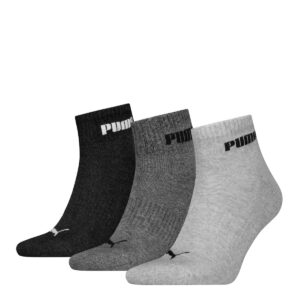 Puma Quartersokken Cushioned New Generation 3-pack Grey Melange-35/38