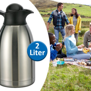 RVS Thermoskan - 2 Liter ( 2de Kans Deal )