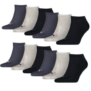 Puma Sneakersokken Plain 12-pack Navy / Grey / Nightshadow Blue-35/38