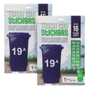 1+1 GRATIS | Stickervel Afvalbak Of Brievenbus 18 cm