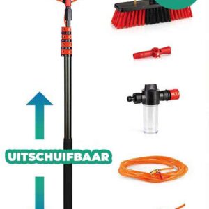 Telescopische Wasborstel 7 meter incl. chenille doek