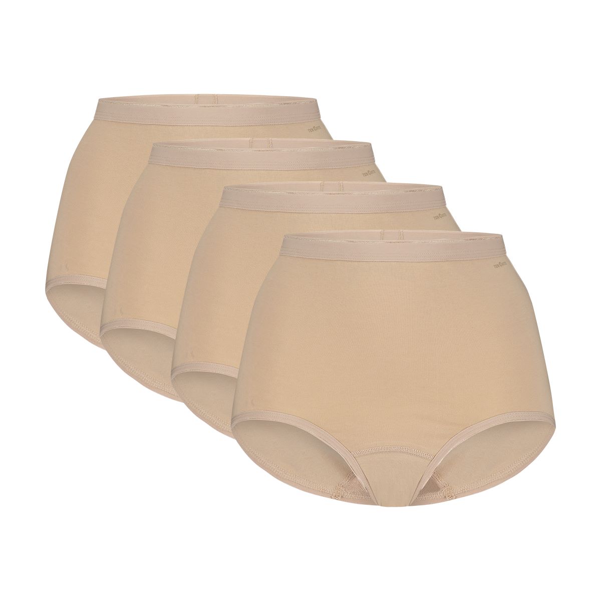 Ten Cate Basics Organic Cotton Stretch High Waist Slip 4-pack Beige-L