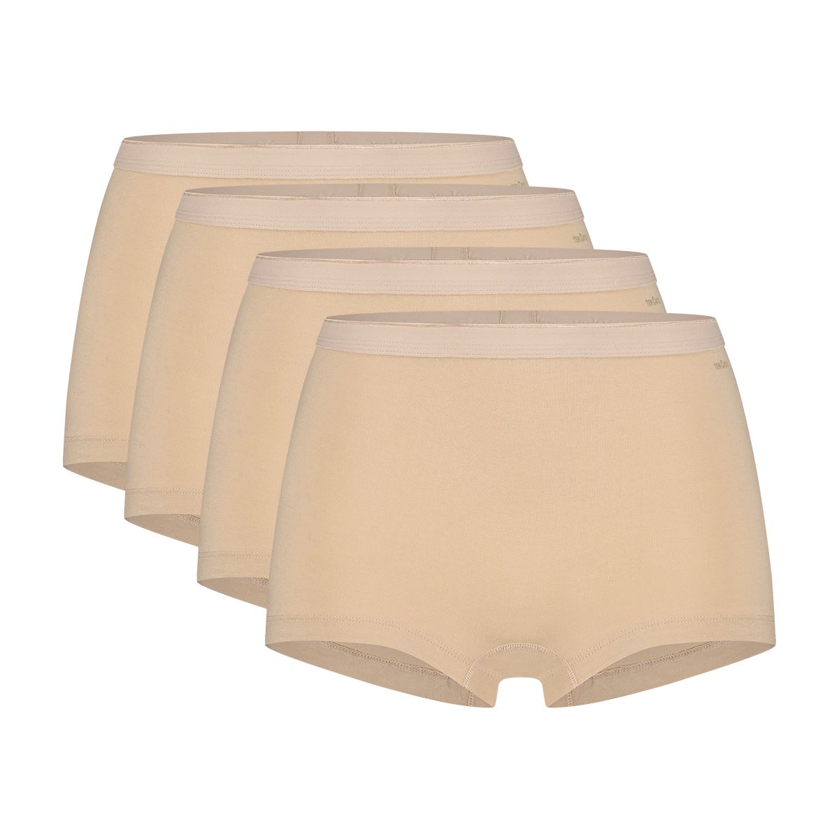 Ten Cate Basics Organic Cotton Stretch Short 4-pack Beige-L