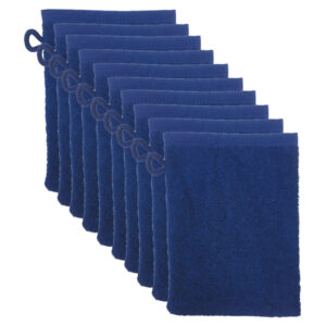 The One Washandjes Navy - 10 stuks