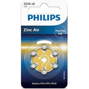 Philips Zink Batterijen - Set van 6 - 1.4V - 90 mAh