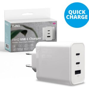 FlinQ 65W Snellader Adapter usb c