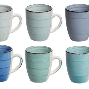 Studio Tavola Mokken - Ocean Blue - Set van 6 - 350 ml