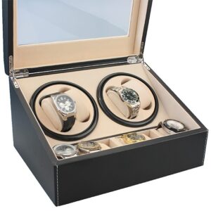 Lowander Horlogebox - Voor 10 horloges - 4 Watchwinders