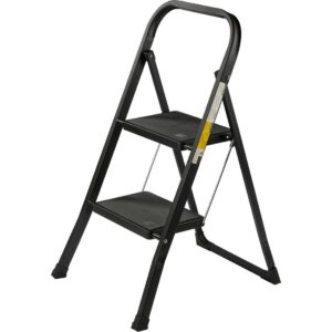 XEMM Huishoudtrapje - 2 Tredes - Zwart