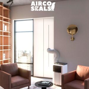 Airco deurafdichtingskit 211,5 x 90 cm met hor en ritssluiting