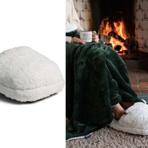 SENZA Teddy Voetenwarmer - Warme voeten - Wit