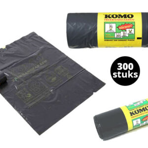 300 Komo Vuilniszakken - Trekband 60 liter