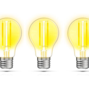 3 Qnect Smart Wifi E27 Led lampen - Verschillende Kleuren - Met Afstandsbediening - 7.5W