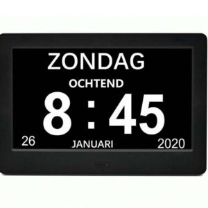 Fedec Dementieklok 7 inch met afstandsbediening